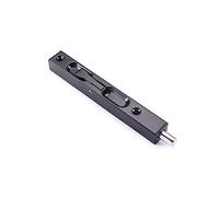 Topu HC - Cierre de seguridad para puertas compuestas, puertas francesas, puertas de madera, puertas dobles, puertas de chupete, color negro mate, 15,24 cm