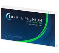 topvue Premium for Astigmatismo 2, 3 lentes de Semana/BC 8.60/5.75 dioptrías/de 14.20/de diapositivas de 0.75 Cylinder/180 eje