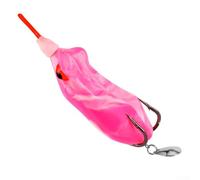 Topwater - Señuelo parecido a una rana con hélices dobles para una mayor visibilidad y vibración en material de resina de agua, soporta pesca extendida (rosa)