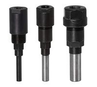 TOPWAY 3 Piezas 1/2", 1/4" and 8mm Vástago Enrutador Pinza de Extensión Chuck Adaptador Extensor Carpintería CNC Fresa de Fresado Máquina de Grabado