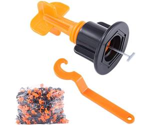 TOPWAY 347834 Sistema de nivelación de Azulejos, Naranja y Negro