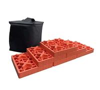 TOPWAY 6 Piezas Bloques de Soporte para Rueda de Coche, Bloques de Espuma Plástica de Nivelación para Caravanas de Servicio Pesado, Ideales para Nivelar Ruedas Individuales y Dobles, Autocaravana