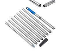 TOPWAY Barra de extensión de rodillo de pintura de calidad de 3,2 m, 8 x 40 cm, segmentado, acero inoxidable, duradero y ligero, con adaptador cónico, para rodillos de ajuste a rosca o a presión