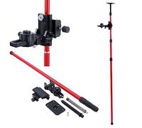 TOPWAY Barra Telescópica para Nivel Láser 115-350 cm Regulable Altura Puntal Telescopico Extensible Hasta al Techo, con Soporte y Bolsa de Nylon
