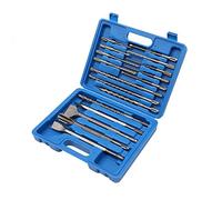 TOPWAY Brocas SDS Plus, 17 Piezas Kit de Brocas y Cinceles SDS Plus, Brocas de Martillo Giratorio SDS-Plus para Albañilería Hormigón Ladrillo Mármol Granito, Estuche de Almacenamiento Incluido