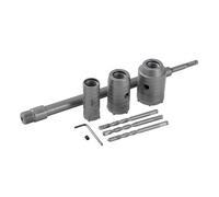 TOPWAY Juego de brocas de núcleo de 30/40/50 mm, 350 mm SDS Plus con vástago hueco para pared de hormigón, hormigón, cemento, ladrillo, mampostería, carburo de tungsteno, abridor de sierra perforadora
