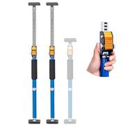 TOPWAY Pack 2 puntales telescópicos para placa de yeso 600-1000 mm - soporte de techo ajustable rápido de acero para encimeras, marcos de puertas - carga hasta 60 kg