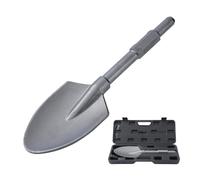 TOPWAY Pala de arcilla para disyuntor PH65 95A Martillo de demolición Martillo hidráulico Vástago hexagonal de 1-1/8 "Pala de arcilla Pala Cincel 440 x 136 mm con estuche de plástico 121151