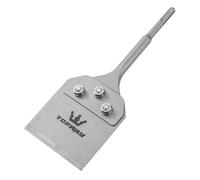 TOPWAY SDS-Plus Cincel Rascador de Piso 4 Pulgadas 250mm x 100mm Cincel Espátula, Rascador de Suelo para Azulejos, para Quitar Baldosas, Alfombras, Linóleo 121115