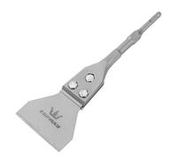 TOPWAY Raspador de piso SDS Plus de 4 pulgadas, 300 mm x 100 mm, para quitar baldosas, adhesivo para pisos, alfombras, linóleo, madera contrachapada, mortero fino y superficies de pared