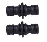 Topways® - Acoplamiento de doble macho de plástico metálico para alargar una manguera 2 paquetes