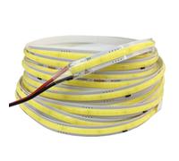 TOPXCDZ 220V COB LED tira luz flexible luces de cinta inteligente IC No hay necesidad de conductor muy brillante 296 LEDs Iluminación lineal RA90 Blanco cálido Blanco (6000K-Blanco, 1M)