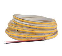 TOPXCDZ 220V COB LED tira luz flexible luces de cinta inteligente IC No necesita conductor muy brillante 296 LEDs Iluminación lineal RA90 blanco cálido (3000 K blanco cálido, 5 m)