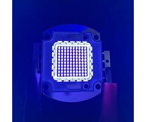 TOPXCDZ Chips LED de alto rendimiento UV púrpura 365 nm 375 nm 385 nm 395 nm 405 nm 420 nm COB luces ultravioleta 3 W 5 W 20 W 30 W 50 W 100 W (365 nm-370 nm, 5 W 5 unidades)