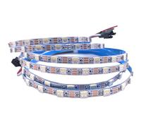 TOPXCDZ Dirección SK6812 MINI 5050 RGBW LED Pixel tiras 5mm 60LEDS/M 5V Color completo como WS2812B 1m 2m (SK6812 RGBW White PCB, 2M)