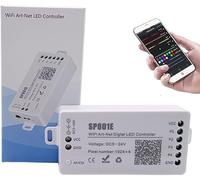 TOPXCDZ SP801E Controlador LED WiFi Art-Net Mágico Panel de Módulo de Matriz LED WS2812B WS2811 Tira de Luz Control Inalámbrico iOS Android DC5-24V