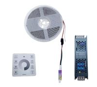 TOPXCDZ Tira de luces LED DC24 WS2811 SMD2835 de 10 m de agua que fluye para carreras de caballos, píxeles direccionables, flexible, lineal (blanco cálido, 1 tira de 10 m + controlador + potencia)