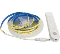 TOPXCDZ Tiras LED con sensor de movimiento, adhesivas 1M 2M 3M 4M 5M Tiras LED recargables con batería con encendido/apagado automático y temporizador para dormitorio, escaleras, baño, cocina