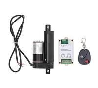 Topyond 12VDC Linear Actuator, 50mm 1000N Electric Linear Actuator, Small Electric Actuator Stroke Metal Gear Motor Linear Motion Actuator Aluminum Alloy Linear Actuator Black (Actuador con