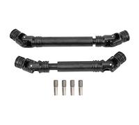 Topyond 2Pc Drive Shaft,Steel Black Front Rear Center Shaft with D Shaped Hole for 4 for Defender RC Car