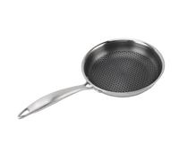 Topyond 316 Stainless Steel Frying Pan, Open Skillet Compound Bottom Universal Non Stick Easy to Wash For Home Kitchen Use (24 cm)