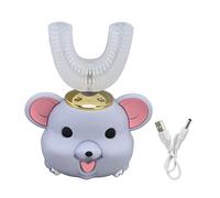Topyond Cepillo De Dientes Eléctrico En Forma De U para Niños, Cepillo De Dientes Automático Impermeable, Cepillo De Dientes para Niños De Silicona con Dibujos Animados con Carga USB(Child)