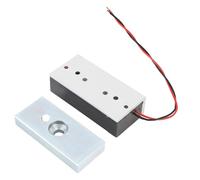Topyond Cerradura electromagnética de fuerza de retención de 60 kg - Cerradura de puerta magnética eléctrica de aleación de aluminio de 12 V/24 V NC Fácil instalación para control