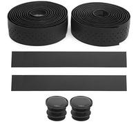 Topyond Cinta para manillar de bicicleta, 1 par de cinta para manillar de bicicletas de carretera con textura antideslizante, cinta para barra de bicicletas, accesorio para ciclism (Negra)