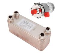 Topyond Enfriador De Placas Enfriador De Cerveza De Agua Pequeño Intercambiador De Calor De Placas Soldadas De Acero Inoxidable Enfriador De Mosto para Calentador De Agua De Mosto De Cerveza