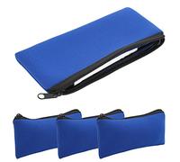 Topyond Estuche para Lápices De Neopreno para Almacenamiento De Montañismo, Bolsa Suave Y Resistente Al Desgaste, para Acampar Y Actividades Al Aire Libre, 3 Uds.(Azul)