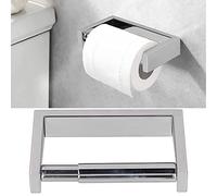 Topyond Portarrollos De Papel Higiénico Montado En La Pared, Fácil De Instalar, Cromado para Una Mayor Longevidad, Brazo con Resorte para Cambiar Fácilmente El Rollo De Papel para Hogares Y Hoteles