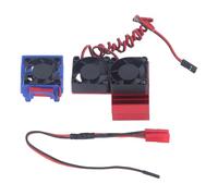 Topyond RC Juego de ventilador de disipador de calor de 5 V para coche Traxxas Slash 4x4 VXL RC, refrigeración eficiente del motor, resistente al agua, ventilador de motor Rc de (rojo)
