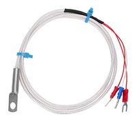 Topyond Sonda del sensor de temperatura, sonda del termistor, PT100 Termistor Termistor Medición de la sonda del agujero redondo Patch Tipo 5m (4m)
