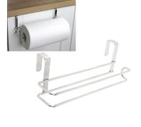 Topyond Soporte para Colgar Toallas De Papel, Soporte para Rollo De Papel para Puerta De Cocina De Acero Inoxidable, Colgador para Toallero De Papel para Baño Y Cocina, Plateado
