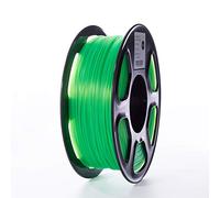 TOPZEAL Filamento de impresora 3D, filamento PLA de color transparente serie 1.75 mm, precisión dimensional +/- 0.05 mm, carrete de 1 KG para impresora 3D y lápiz 3D (Transparent-Green)