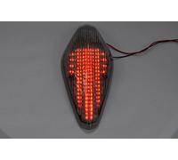 Topzone iluminación ahumado lente motocicleta LED Faros traseros para luz trasera de freno con integrado Turn Signal Lamp Indicadores para Honda VTX 1300/1800 RETRO/ 1800T