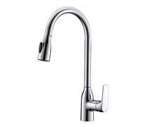Toque de cocina Modern fregadero de fregadero Sprayer de 360 ° Gliver, Pleut Pull Down Faucet Monobloc Single Lever Dual Ways Way Spray Mode Solid Brass Kitchen Tauch, Toque de mezclador de