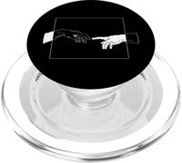 Toque de luz Creación de Adán Mano de Dios Regalo de Arte PopSockets PopGrip para MagSafe