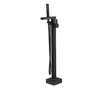 Toque de mezclador de baño moderno con cascada de ducha Cascada del grifo de la bañera para el piso de 360 ° Reparte el grifo de baño de un solo orificio rotativo para la bañera de oro cepillado LWX