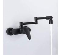 Toques de mezcladores para la Pared de Relleno de Olla de Cocina montada, Caliente y fría de un Solo Mango multifunción, Grifo de Cocina fregaderos de Cocina Mezclador Tap-Chrome-c