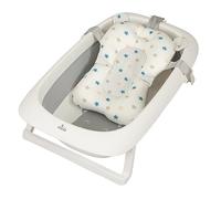 Toral Bañera Bebe con Cojín Comoda, Facil de Guardar, con Tapón Indicador de Temperatura y Patas Antideslizantes - Bañera Bebé Plegable Portatil - Asiento Bañera Bebe modelo Eclipse