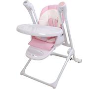 Toral Hamaca Bebe Mecedora Electrica, Trona Columpio Infantil, Columpios Infantiles 2 en 1, Control desde Android y iPhone, Mecedor automatico, Color Rosa