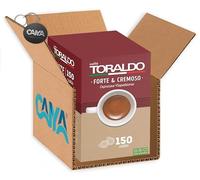 Toraldo - Café Espresso Napolitano, mezcla fuerte y cremosa - Paquete de 150 monodosis de 1080 g [CAIYA® Box]