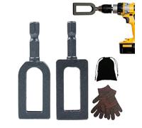 Torcedor de alambre - Accesorio multifuncional para tuerca, herramienta de torsión de alambre de taladro, para construcción de vallas, cable de extensión, atado, crimpado y separación