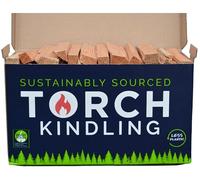 Torch Kindling - Encendedor Natural Secado al Horno para Estufas de leña, Barbacoa, Pizza, Chimenea, 2,5 kg, para encender carbón