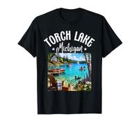 Torch Lake Michigan MI Caribbean Paradise Sandbar Lake Camiseta