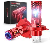 Torchbeam H4 LED Canbus Bombillas, 100W, 24000LM, 6500K Blanco Frío, Bombillas de Recambio para Bombillas Halógenas con Diseño 1:1, Plug and Play, Paquete de 2