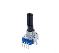 Torchlit Potenciómetro giratorio de 4 pines B103 B503 23 mm longitud de onda mango central para mezclador de audio DJ accesorios azul (B10K = B103)