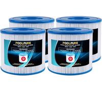 TOREAD Cartucho de filtro tipo D para Summer Waves, cartuchos de filtro de piscina para bomba de piscina SFS-350/600, RP-350, RX-600 (4)