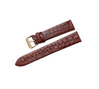 Torehueju 11/12/13/14/15/16/17/18/19/20/21/22mm Correa de reloj de piel de cocodrilo de color ultrafina y transpirable con cierre de pasador pulido